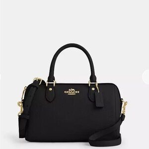 Coach Black Rowan Satchel Handbag